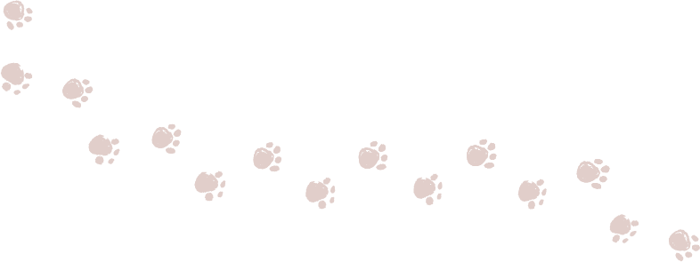 イラスト:ワンちゃんの足跡